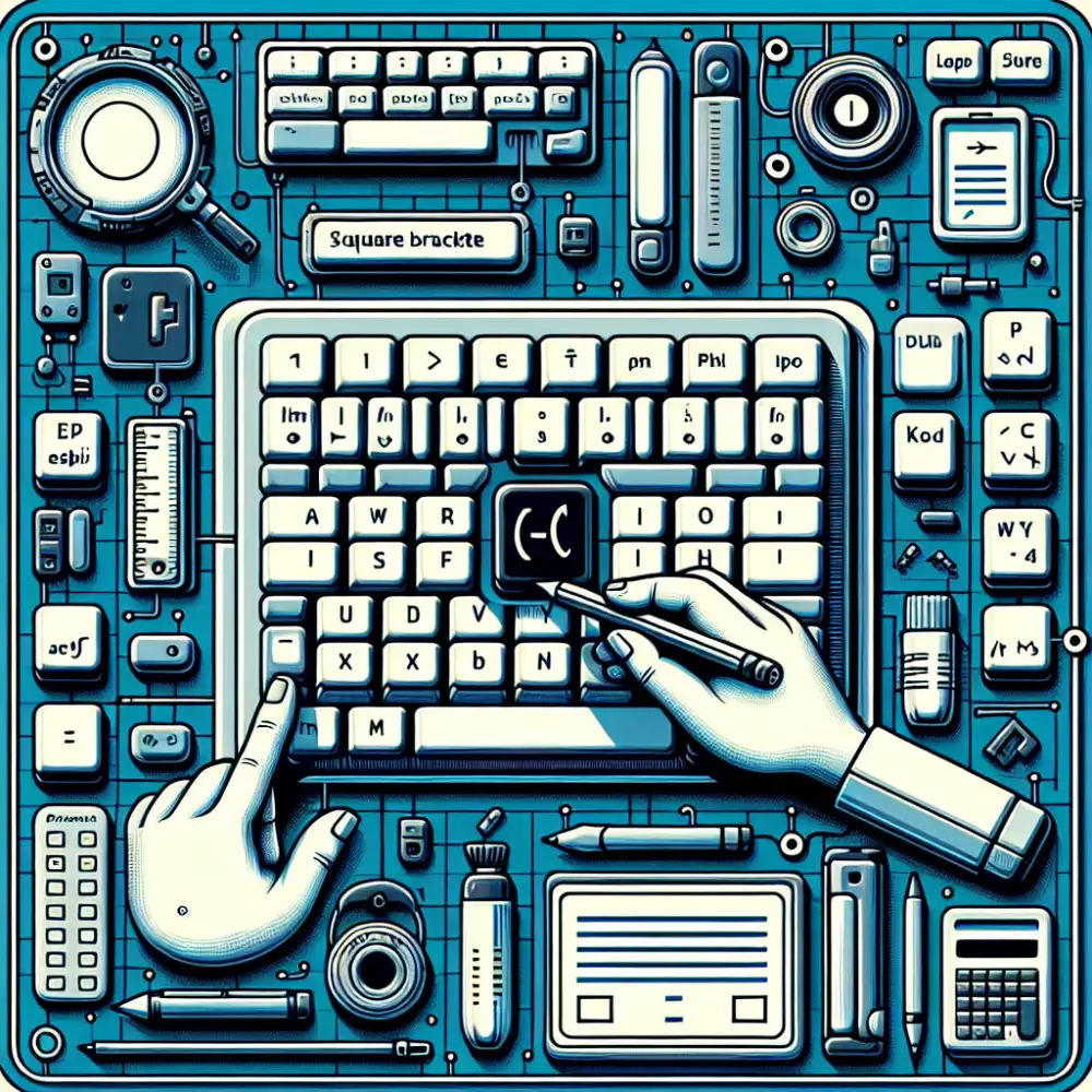 Hranatá Závorka Klávesnice